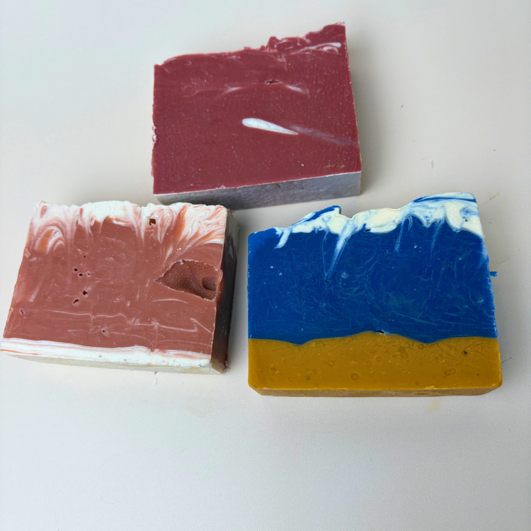 Soap Seconds and Samples - 6 pack of soaps including excess custom orders and seconds