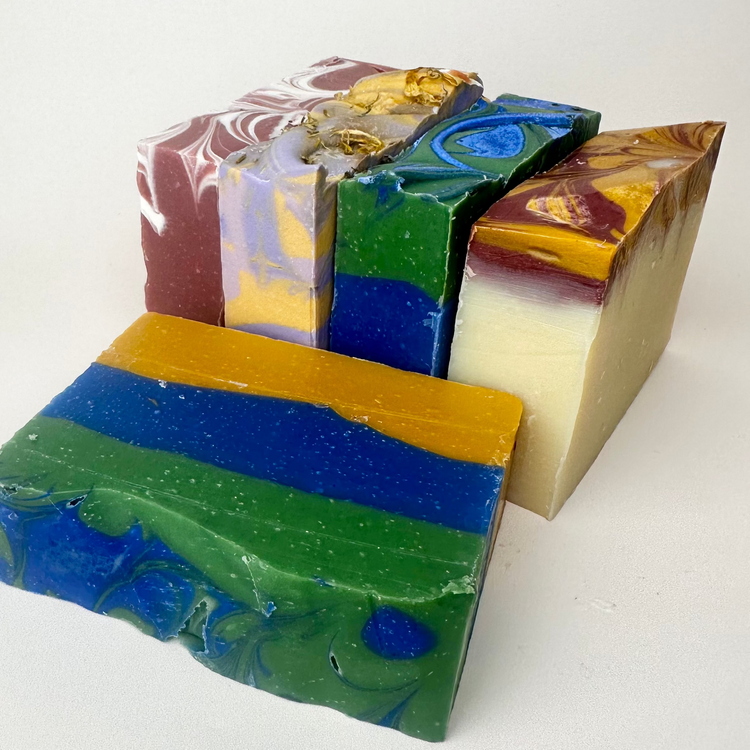 Soap Seconds and Samples - 6 pack of soaps including excess custom orders and seconds