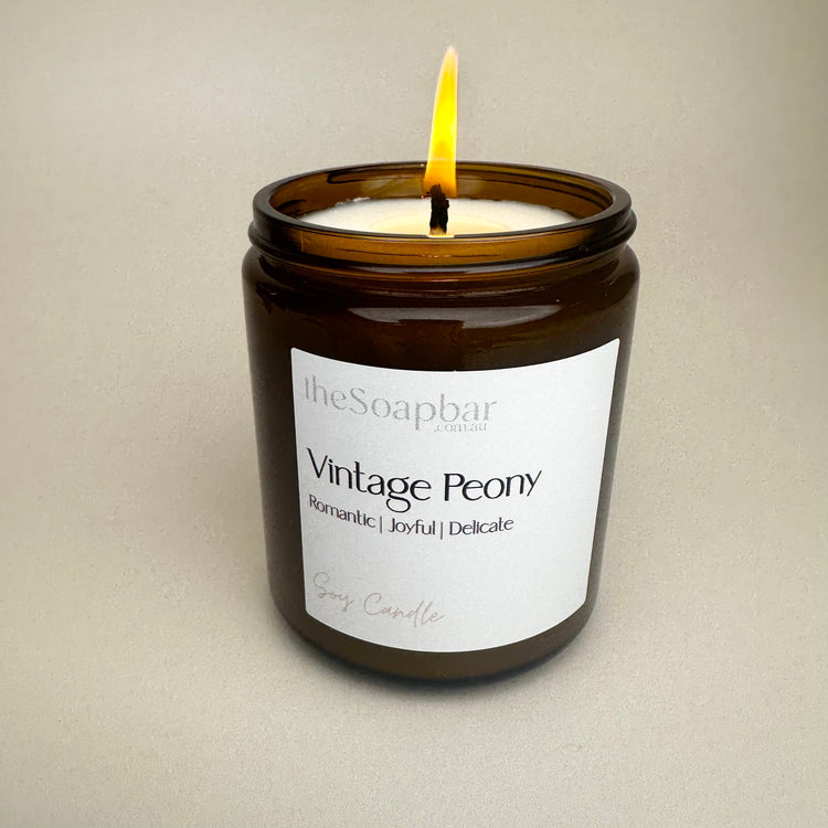 Vintage Peony Candle - Large